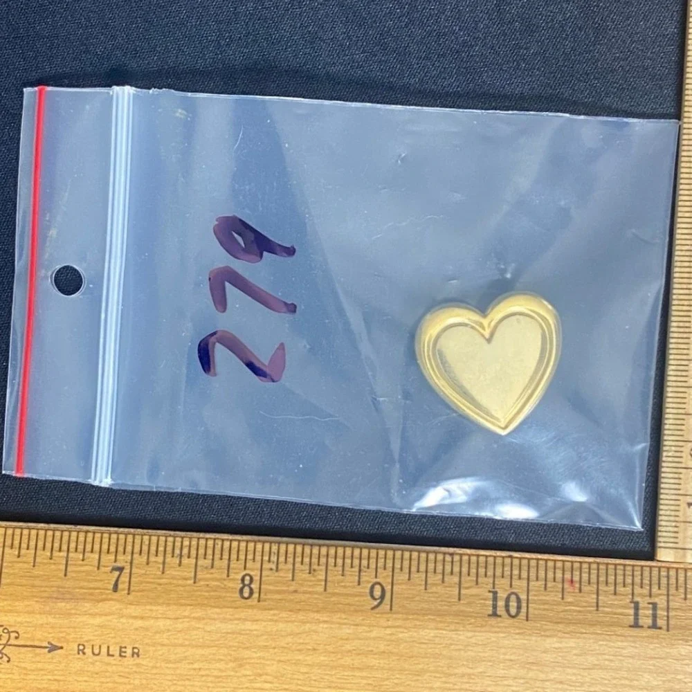 Gold Tone Heart Charm Pendant Jewelry Making Craft Supply‎ 279